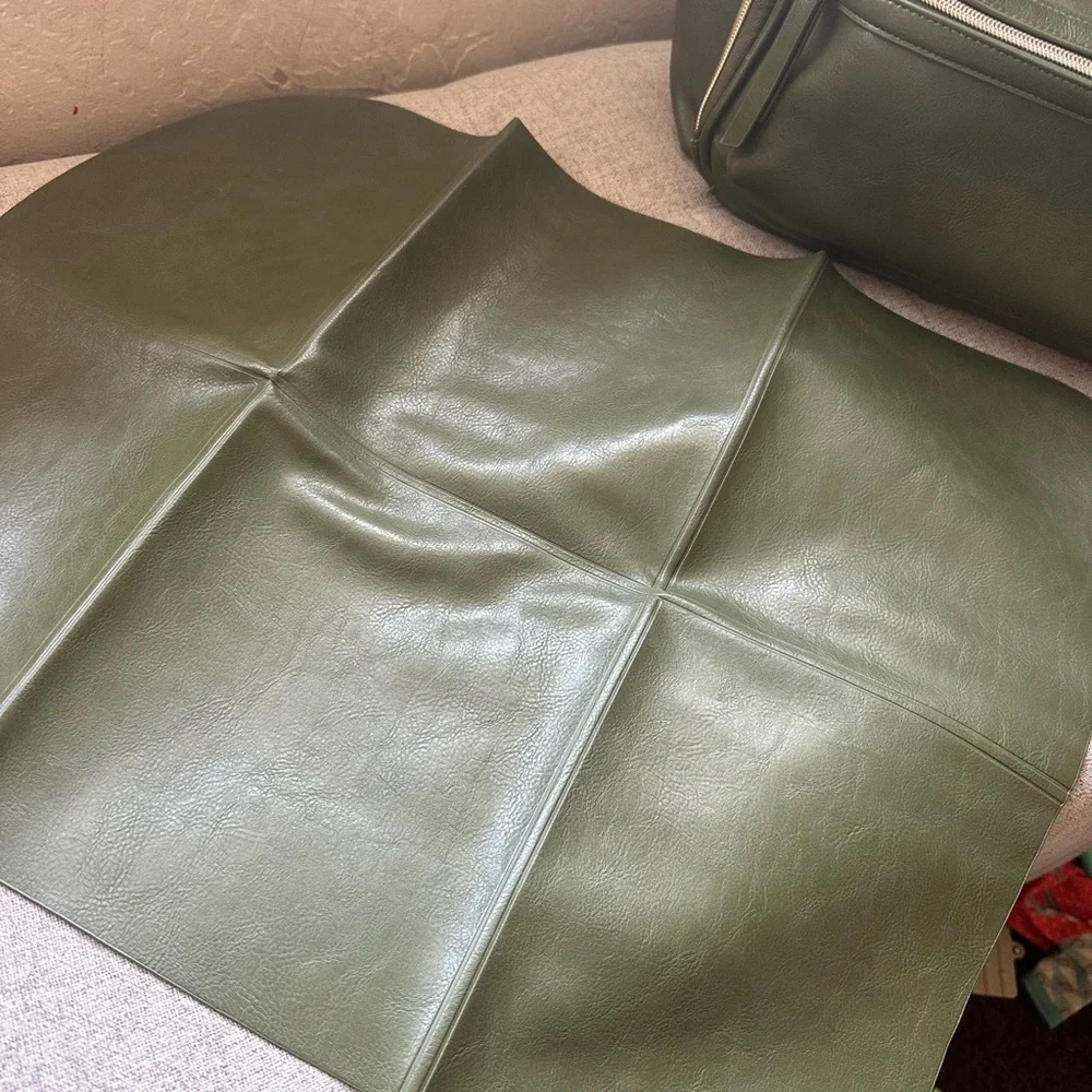 Itsy Ritzy Olive Green Backpack diaper bag with changing pad - LIMITED EDITION